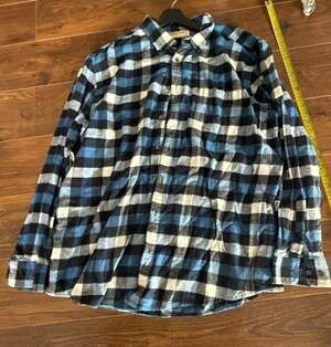 Redwood Creek Flannel Shirt Size 2XL Blue Plaid Long Sleeve Button Up